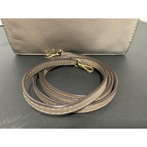 Kate Spade Jackson Crossbody Bag Slate Gray Pebbled Leather Wallet Clutch - Picture 7 of 12